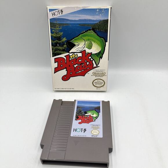 The Black Bass - NES Nintendo - With Original Box! - Picture 1 of 10